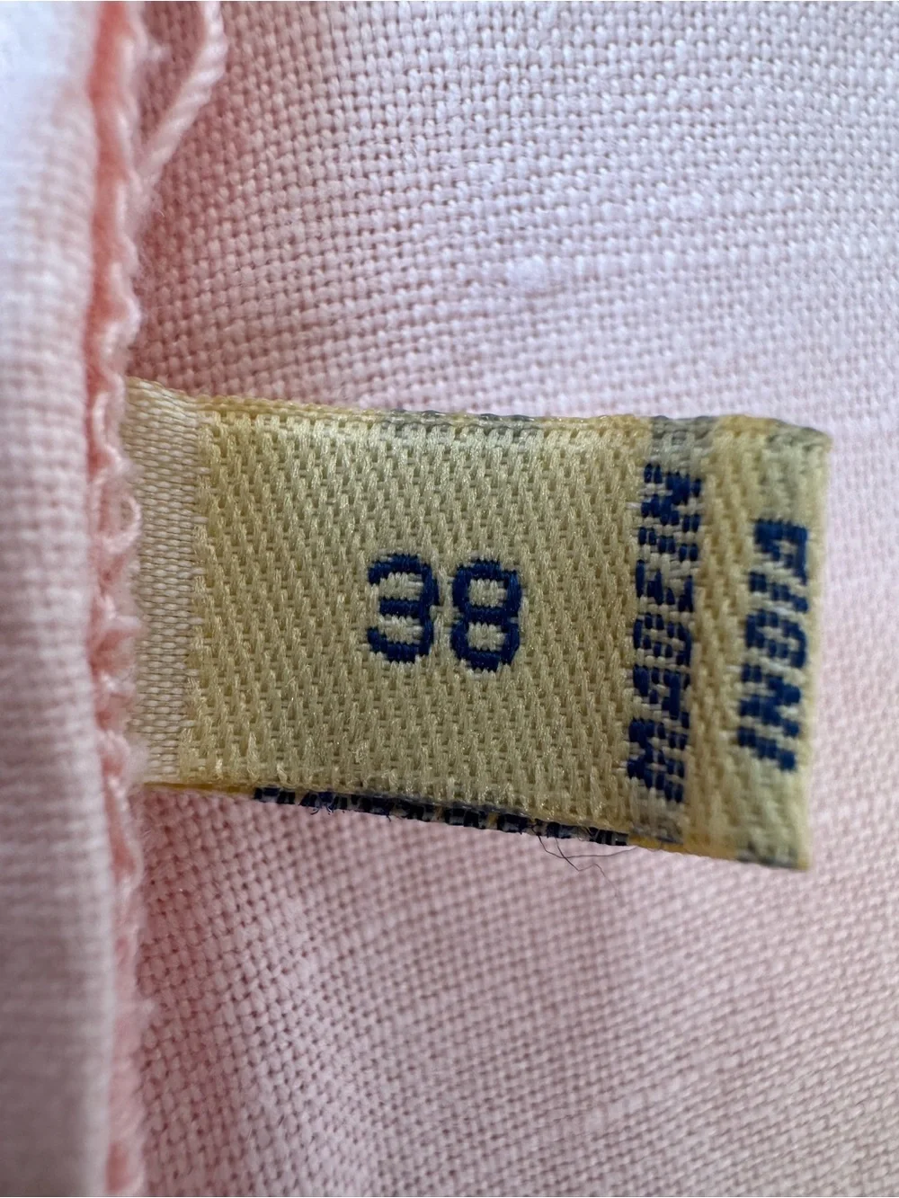 Faherty Light Pink Flat Front Linen Cotton Blend Shorts Size 38